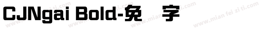 CJNgai Bold字体转换